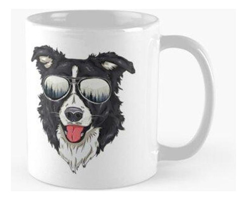 Taza Divertido Border Collie Gafas De Sol Al Aire Libre Aman