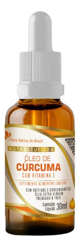 Óleo De Cúrcuma Com Vitamina E Em Gotas 30ml - Flora Nativa