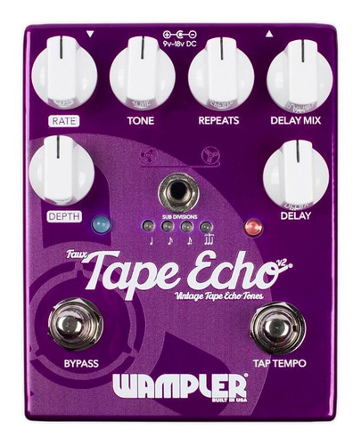 Wampler Faux Tape Echo Pedal Boutique 