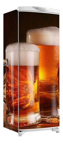 Adesivo Geladeira Envelopamento Total Cerveja Na Jarra Cor Colorido