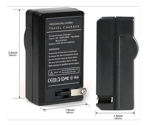 Imagen 6 de 8 de 211 Cargador Para Baterias Sony Series Fp, Fh, Fv