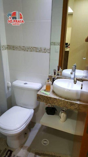 Imagem 15 de 19 de Cobertura Com 3 Dormitórios À Venda, 155 M² Por R$ 950.000 - Boqueirão - Praia Grande/sp - Co0032