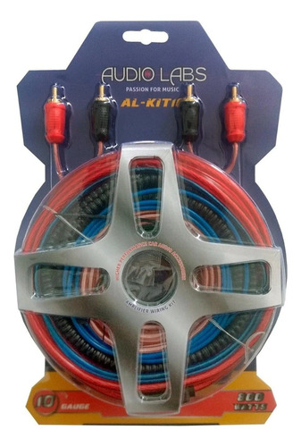 Kit De Instalacion Para Amplificador Calibre 10 Para 800 Watts Marca: Audio Labs Modelo: Al-kit10