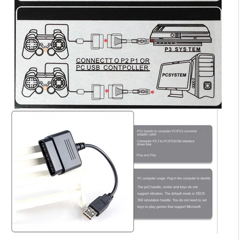 [ Cable Conversor Adaptador Usb Para Mando Dualshock Joypad