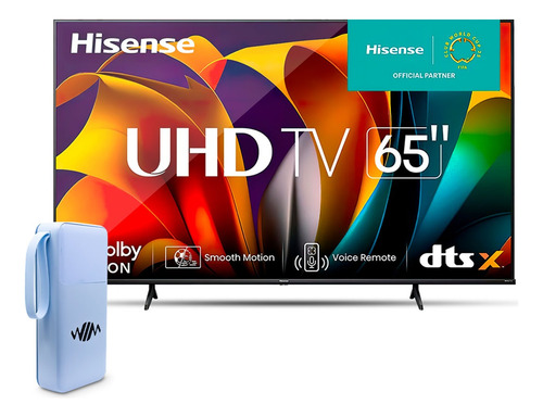 Pantalla Hisense Class A7 Series 65puLG 4k Dolby + Powerbank