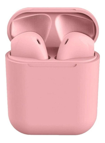 Auriculares In-ear inalámbricos i12 TWS rosa
