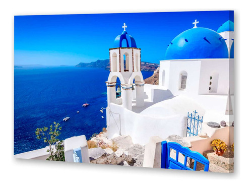 Cuadro 20x30cm Grecia Santorini Paisaje Viajes Mundo M4