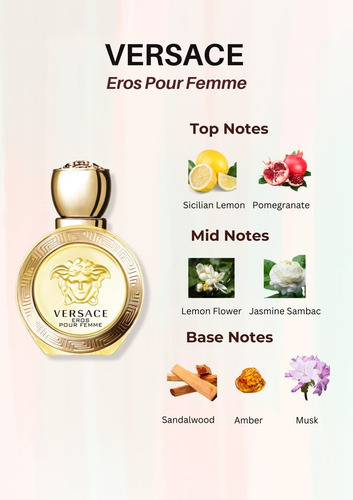 Versace Eros Pour Femme Edt 100 Ml Para Mujer