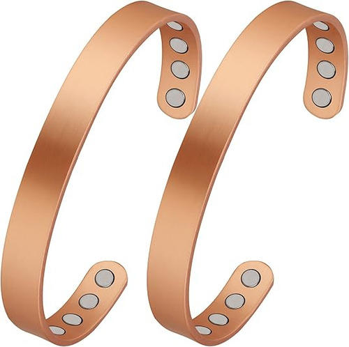 2 Piezas Pulsera Magnética Cobre Para La Artritis Láctica
