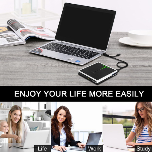 Guamar Externa Blu Ray Drive, Usb C Blu Ray Burner Portátil