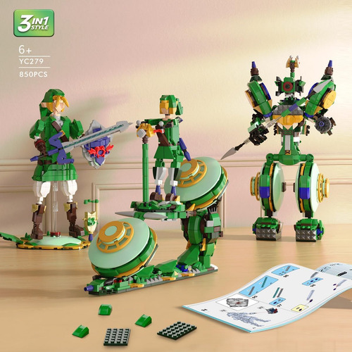Juego De Construcción Botw 3 En 1, Se Transforma En 3 Figura