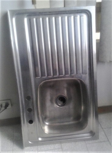  Fregadero De Acero Inox Escurridero A La Derecha 