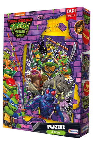 Puzzle 70 Piezas De Las Tortugas Ninja La Peli ELG Tmn01244