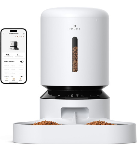 Alimentador Automático De Gatos Petlibre 5l Wifi Para 2 Ga