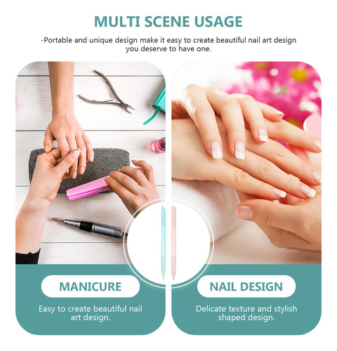 2 Peças De Ferramentas De Polimento E Manicure, Limas De Unh