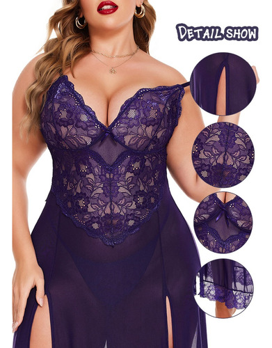 Lencería Sexy Baby Dolls Para Mujer Plus Size Pijama