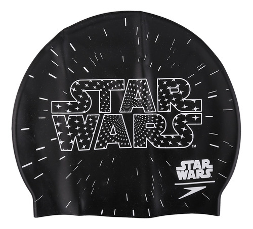 Gorra de Natación Speedo Star Wars Slogan Junior Silicona color negro