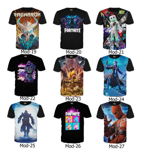 Camiseta Fortnite Gamer Video Juego Heroe Algodon Garantizad
