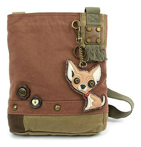 Bolso Cruzado Patch Chihuahua - Mauve