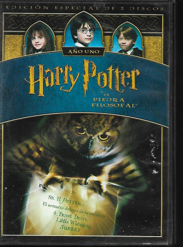 Harry Potter Y La Piedra Filosofal Edicion 2 Discos Dvd