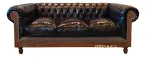 Comprar Sillón Chesterfield Constructor 3c Cuero Vacuno Color Plata