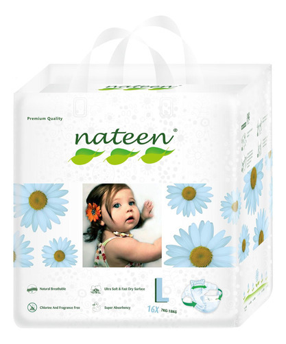 Talla L (16 Uds.) - Pañales Ecológicos Nateen