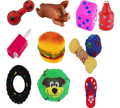Kit 8 Brinquedo Mordedor Para Pet Cachorro Atacado