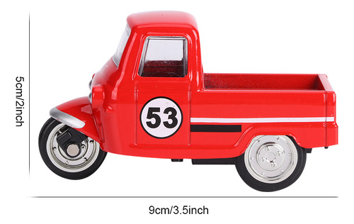 Modelo De Coche De Triciclo De Aleación, Altamente Simulado,