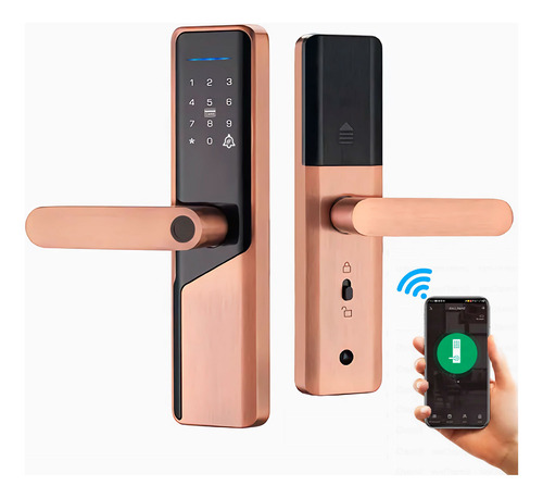 Cerradura Smart Inteligente Chapa Biometrica Digit. Wifi X12
