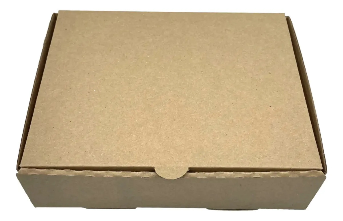 25 Cajas De Cartón 22x16.5x5.5 Cm Para O Alimentos Kraft