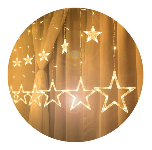 Cascadas Estrella -navideña Guirnalda Decorativas Luz Led