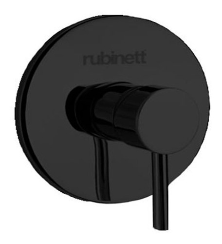 Juego Baño Redondo 7 Pz Regadera 20cm 2 Monomandos Negro