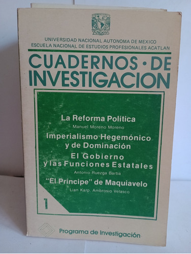 Cuadernos De Investigación 11 Tomos Programa De Investigac