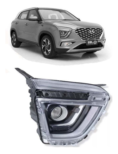Farol Hyundai Creta 2023 2024 Com Led Direito