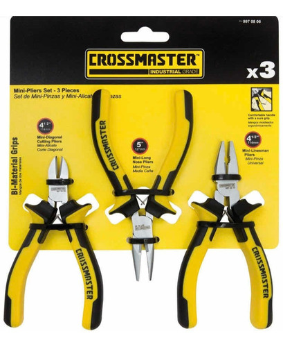 Set Mini Pinzas Kit Alicate 3pzs Crossmaster