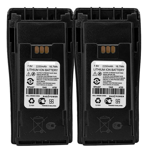 2 Baterias Rad Power Para Radios Motorola Dep450 Ep450 4497
