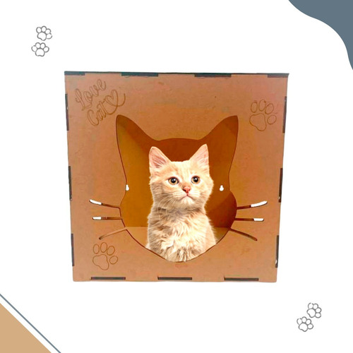 Nicho Toca Suspensa Com Carpete Para Gatos Em Mdf Promoção