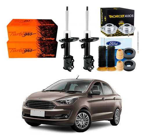Kit Amortecedor Dianteiro´ Ford Ka Sedan 1.0 1.5 2018 A 2021