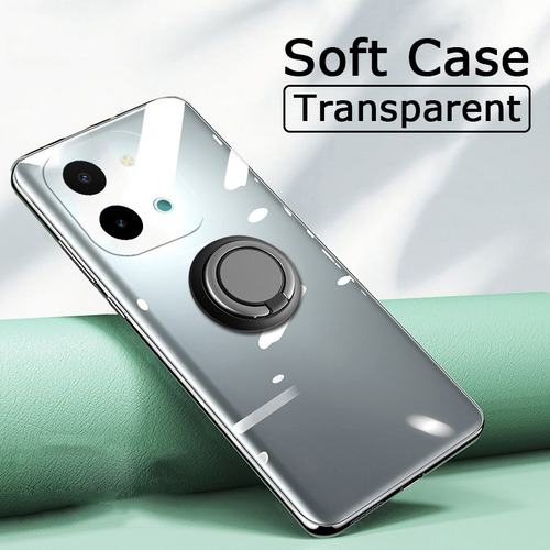 A Funda Para Vivo Y28 Transparente Anillo+mica