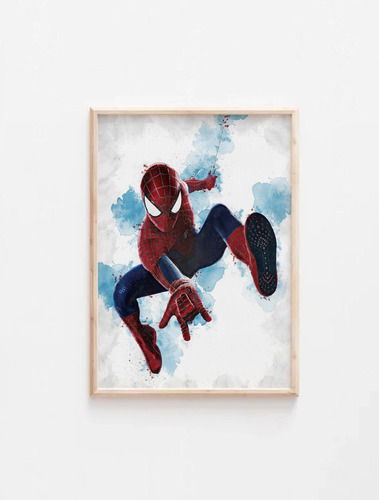 Cuadros Infantiles Del Hombre Araña Spiderman 30x40cm Grande