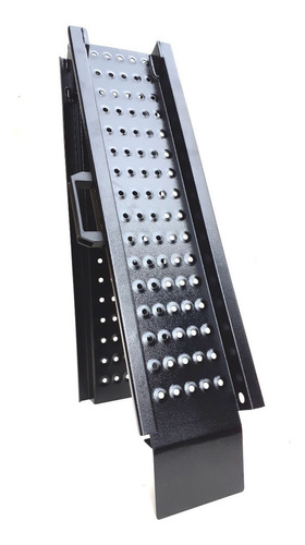 Rampa Para Subir Moto Caçamba Strada Cab. Simples Dobrável Cor Preto