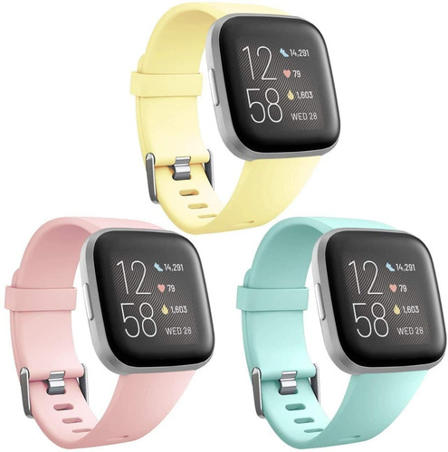 3 Mallas Large P/ Reloj Fitbit Versa, 2, Lite Color Img Mgpc