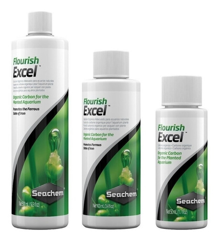 Seachem Flourish Excel 250 Ml Plantados Carbon Liquido Co2