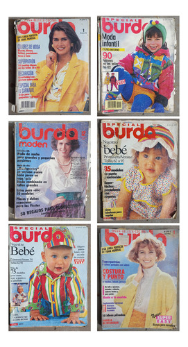 Burda Moden Set 28 Revistas+instrucciones En Español Usadas