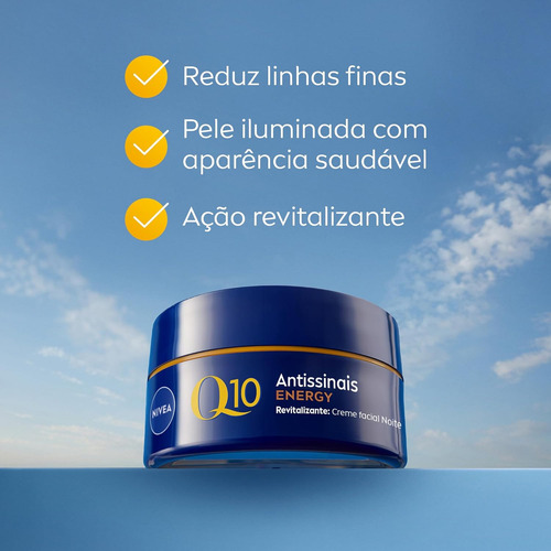 Nivea Creme Facial Q10 Energy Vitamina C Dia + Noite + Sérum