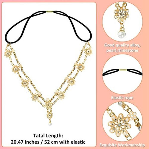 Gonioa Diadema De Joyería Para La Cabeza Con Cristales Bohem