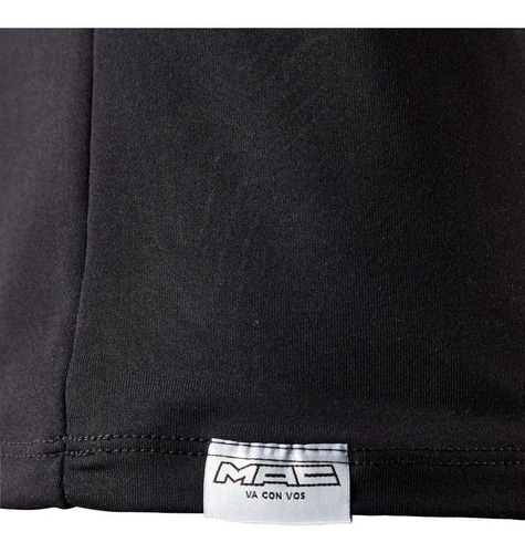 Imagen 3 de 5 de Remera Moto Camiseta Termica Larga Negra Mac Devotobikes