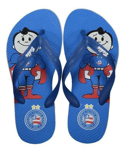 Chinelo Bahia Mascote Tira Azul Infantil