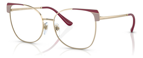 Armação Óculos De Grau Vogue Vo4246l 848 55 Cor Pale Gold Top Cherry