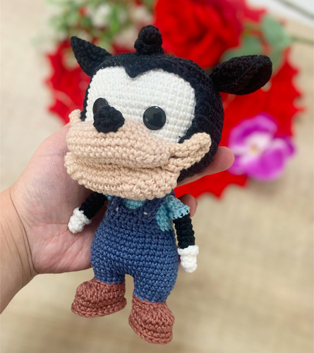 Bafo De Onça Amigurumi Boneco Turma Do Mickey Mouse